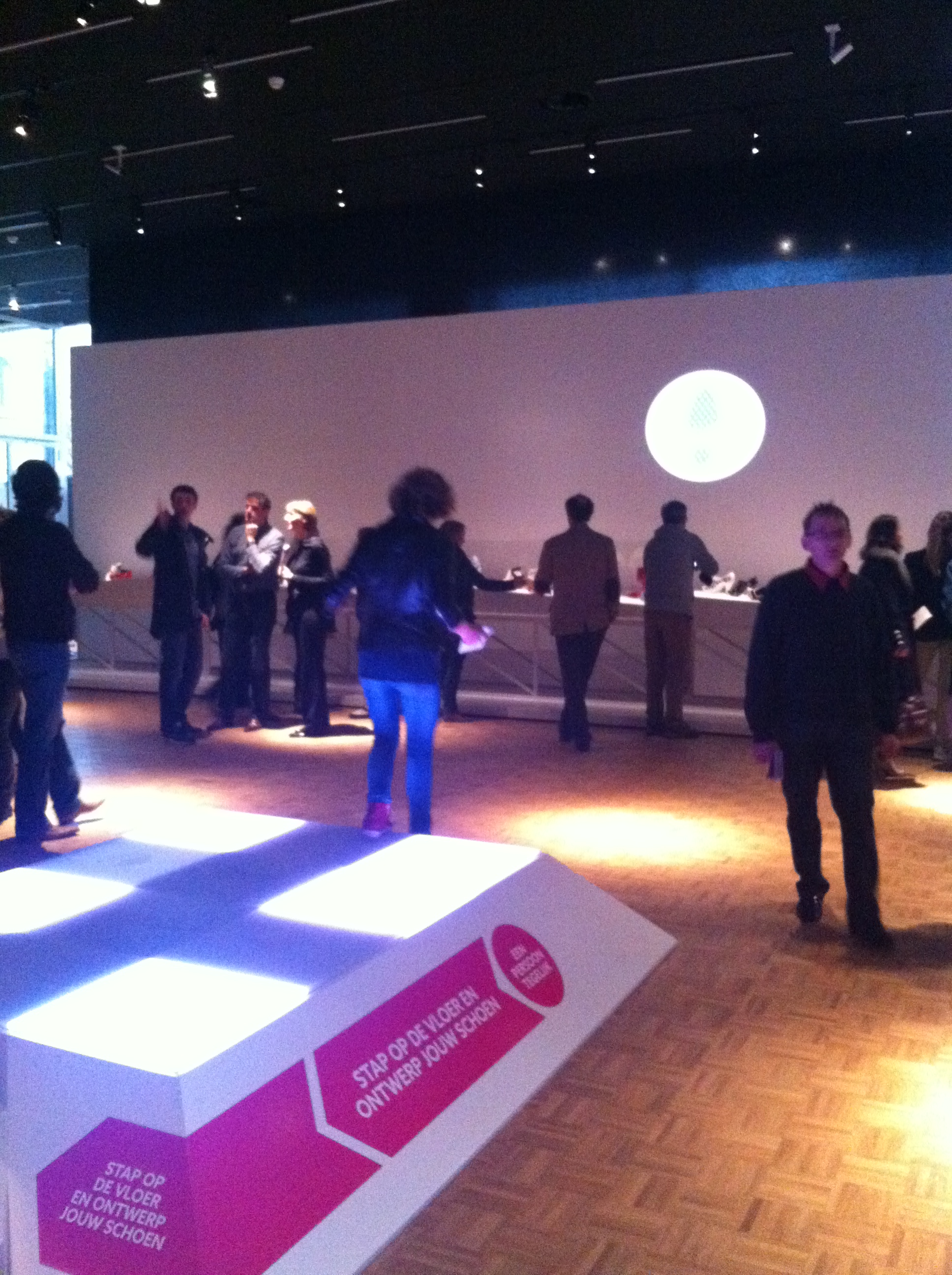 Interactive floor during "SHOES" in Kunsthal, Rotterdam - 2014